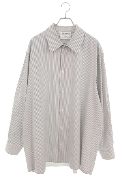 HED MAYNER Oversized Stripe Long Sleeve Shirt Size S