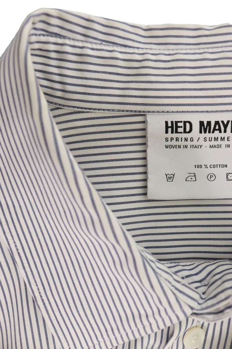 HED MAYNER Oversized Stripe Long Sleeve Shirt Size S
