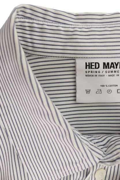 HED MAYNER Oversized Stripe Long Sleeve Shirt Size S