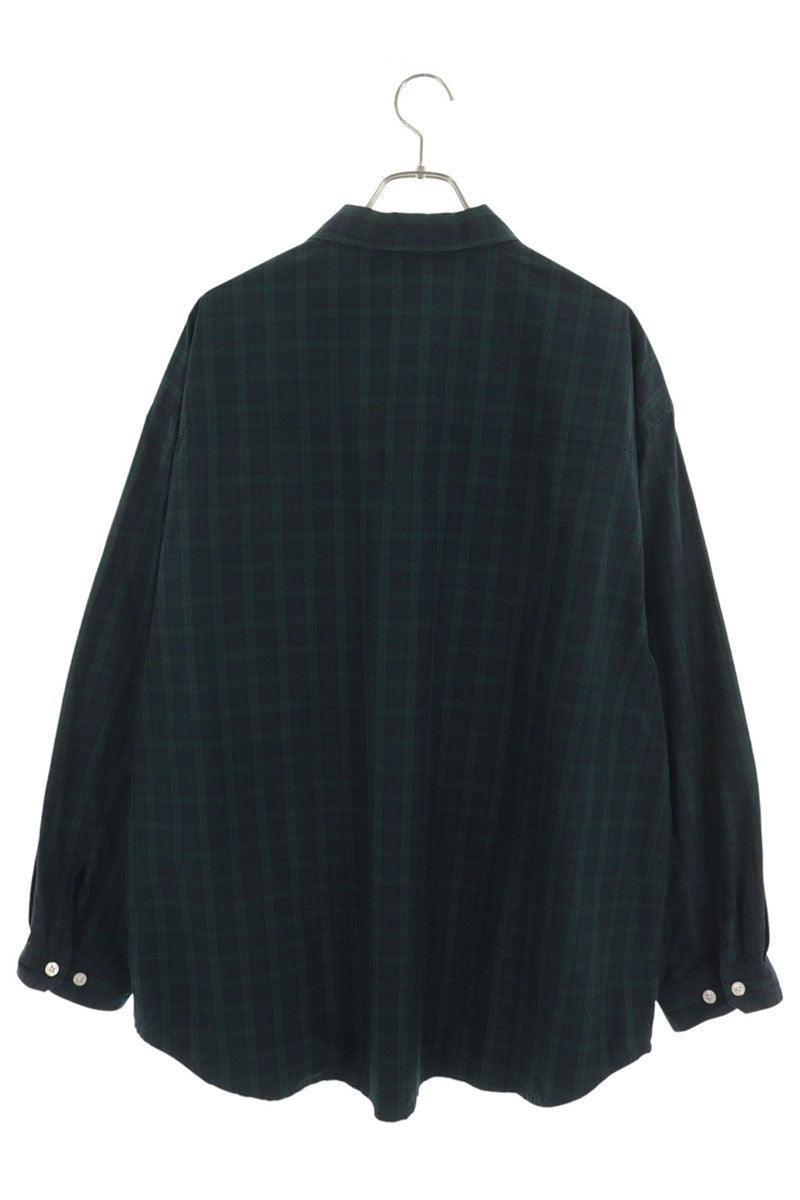 V&Wvanssyndicate&wtaps Check Long Sleeve Shirt Green Size 4