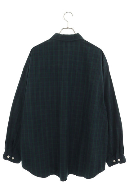 V&Wvanssyndicate&wtaps Check Long Sleeve Shirt Green Size 4