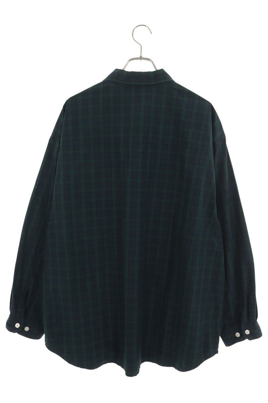 V&Wvanssyndicate&wtaps Check Long Sleeve Shirt Green Size 4