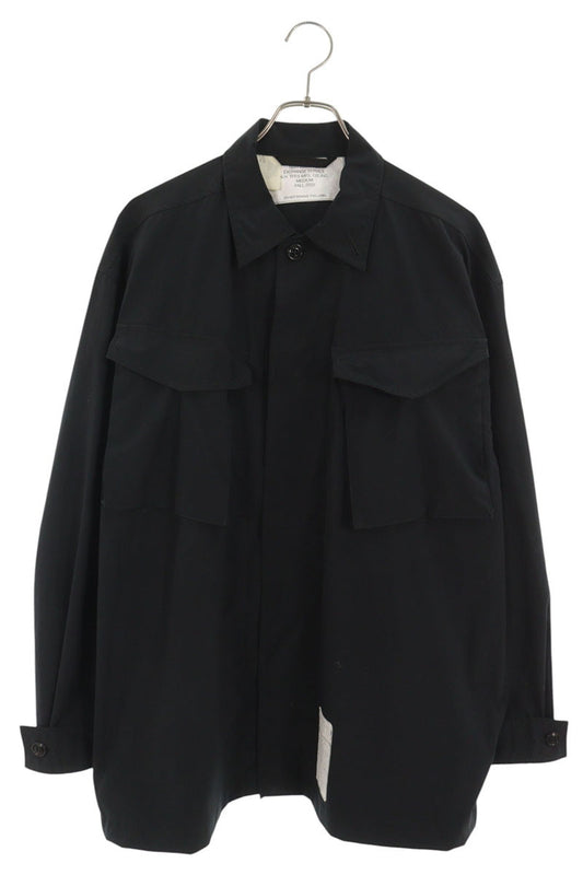 N.HOOLYWOOD Combat Long Sleeve Shirt Black Size XXL