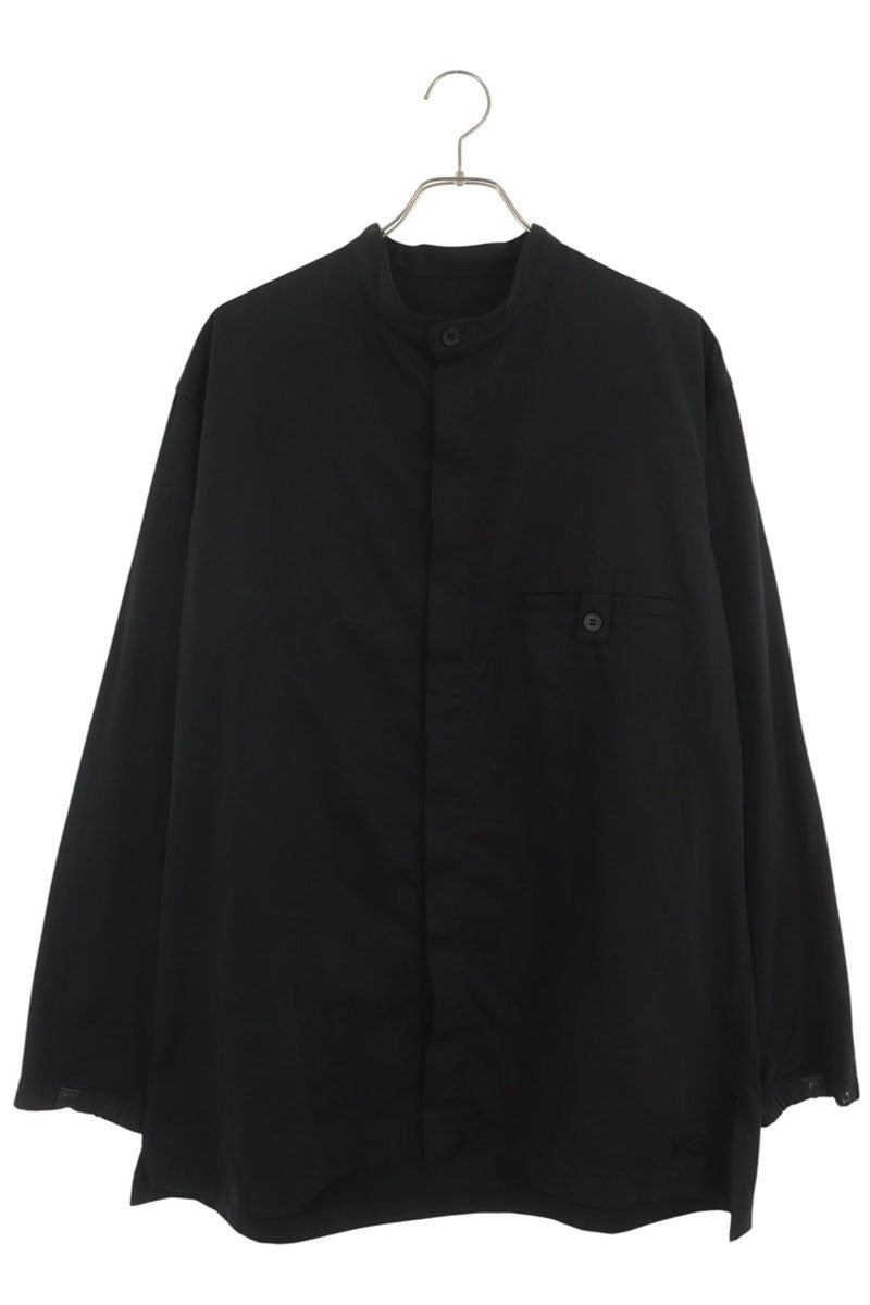 Y-3 Nylon Twill Long Sleeve Shirt Black Size M