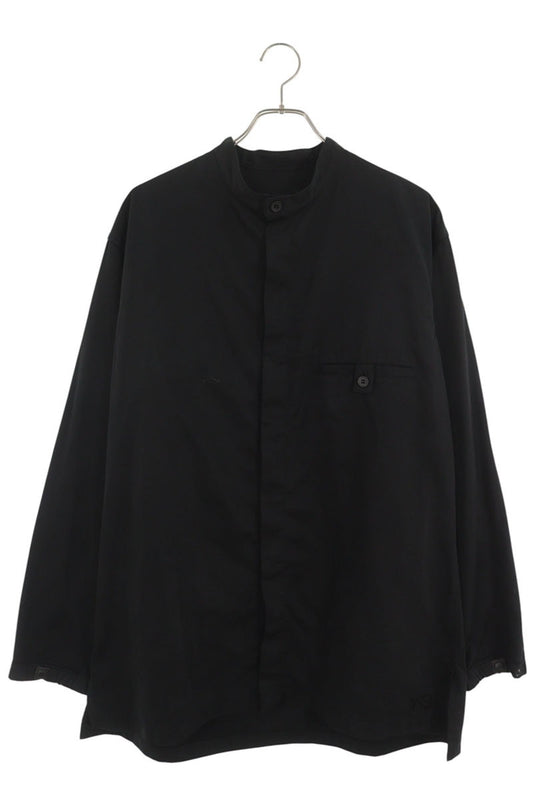 Y-3 Nylon Twill Long Sleeve Shirt Black Size M