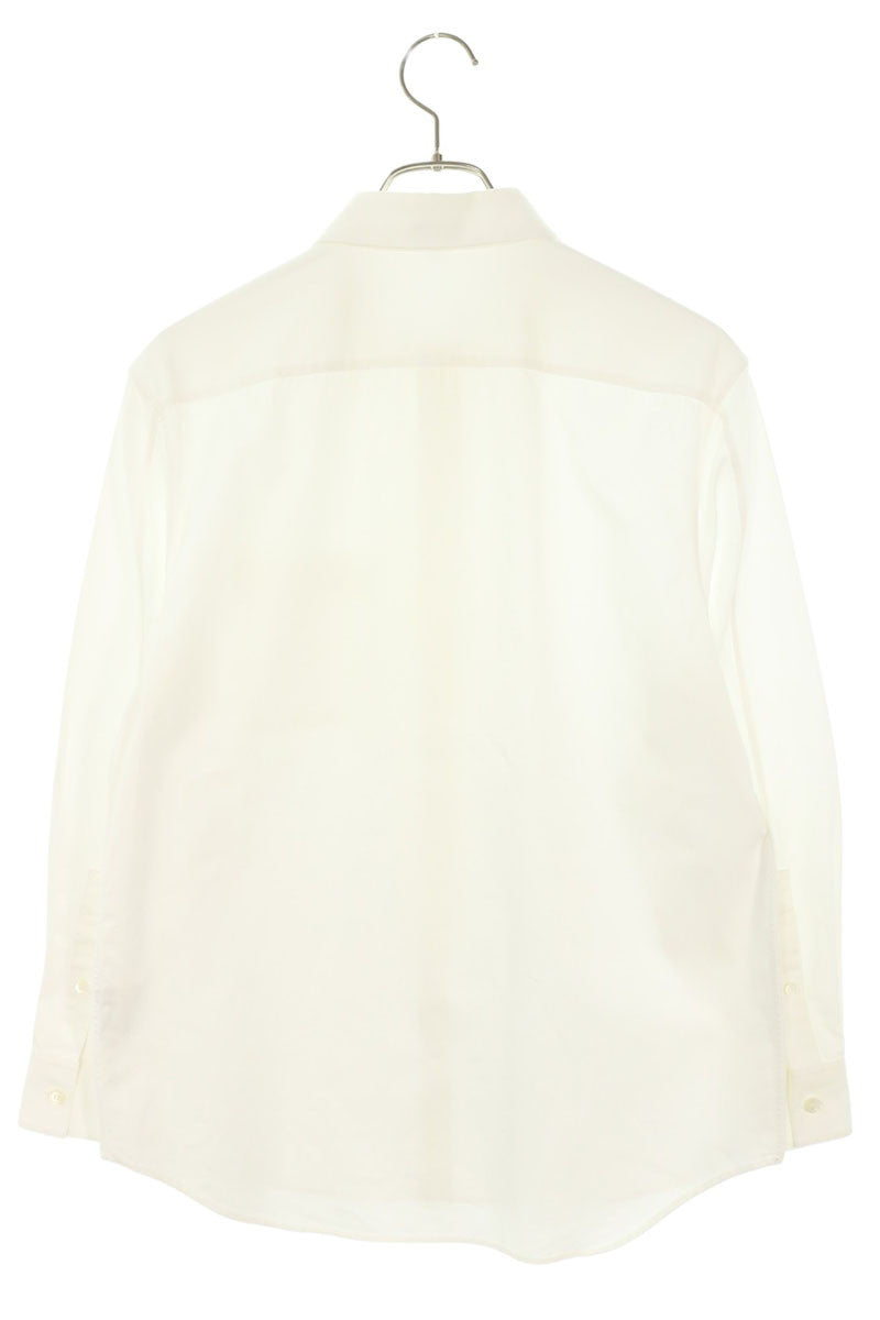 LOEWE Anagram Debossed Long Sleeve Shirt White Size M