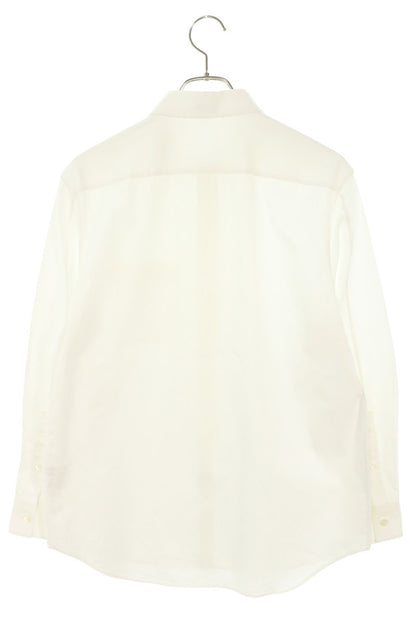 LOEWE Anagram Debossed Long Sleeve Shirt White Size M
