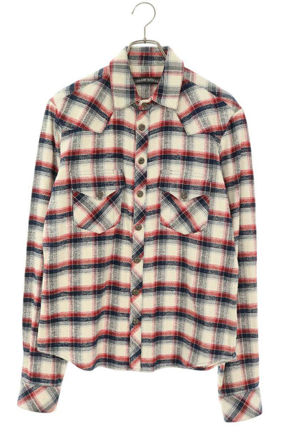 Chrome Hearts Cross Patch Western Check Shirt Size SM
