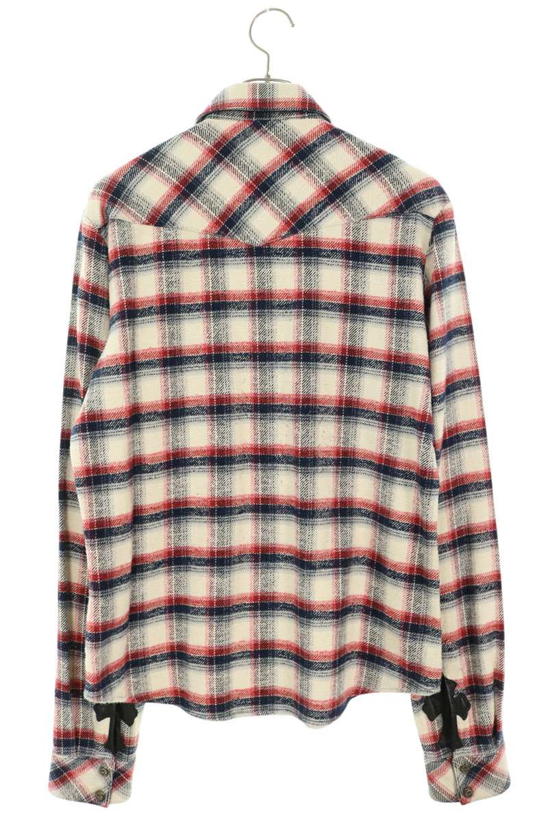 Chrome Hearts Cross Patch Western Check Shirt Size SM