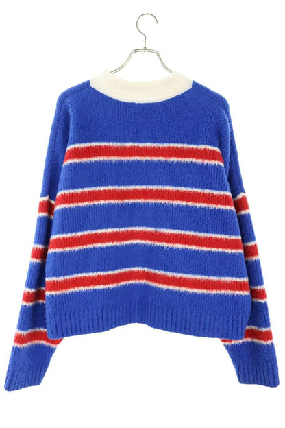 CELINE Stripe Long Sleeve Shirt Blue Red Size XL