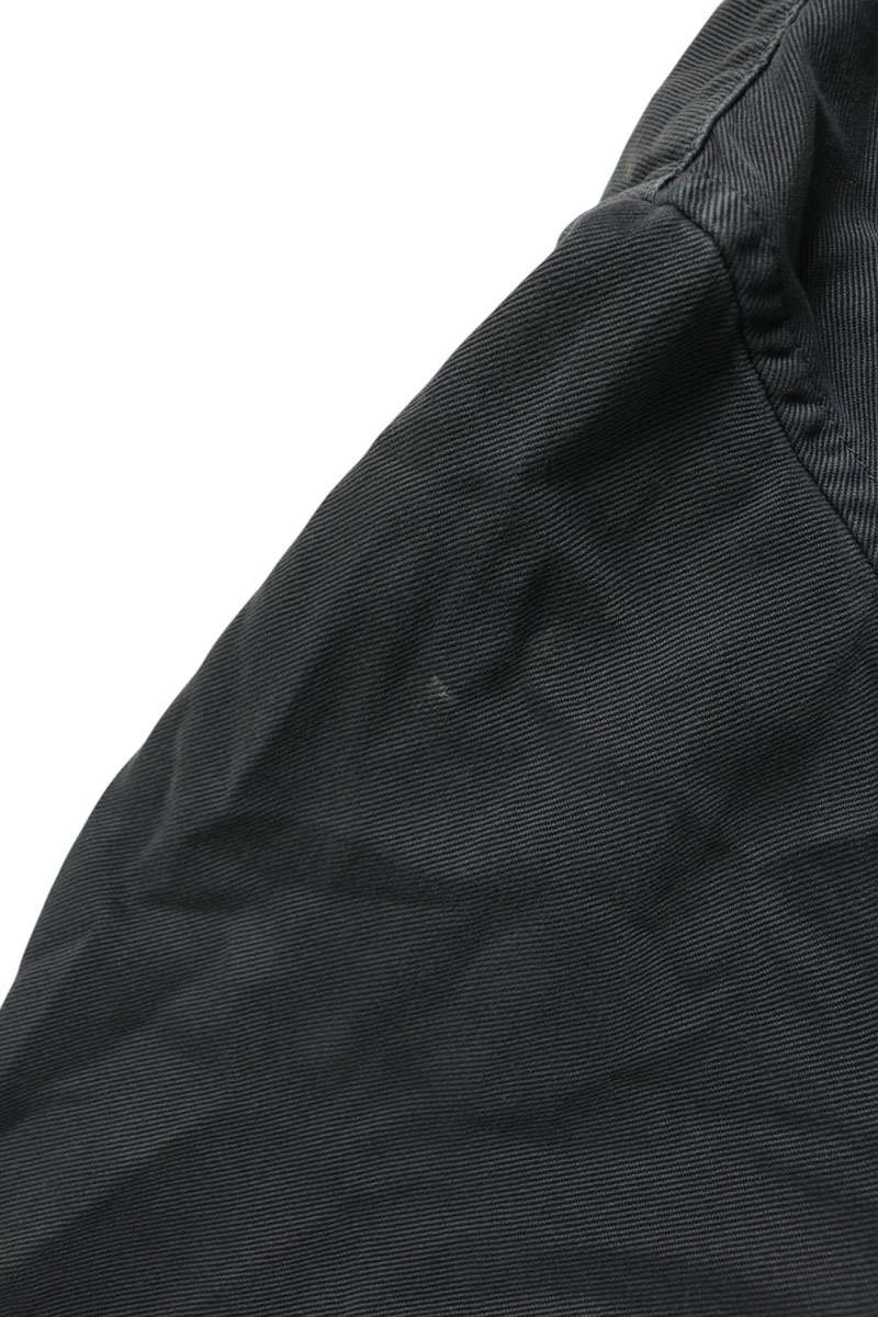 miumiu Cropped Cut-Off Logo Embroidered Shirt Gray Size 44