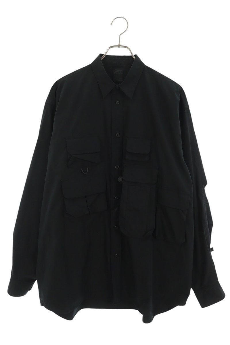 DAIWA PIER Tech Long Sleeve Shirt Black Size M