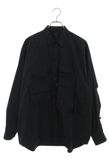 DAIWA PIER Tech Long Sleeve Shirt Black Size M