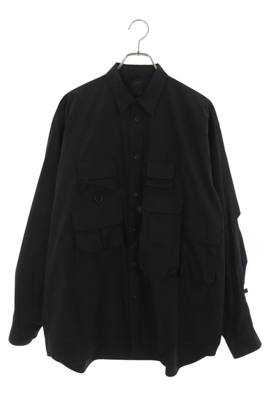 DAIWA PIER Tech Long Sleeve Shirt Black Size M