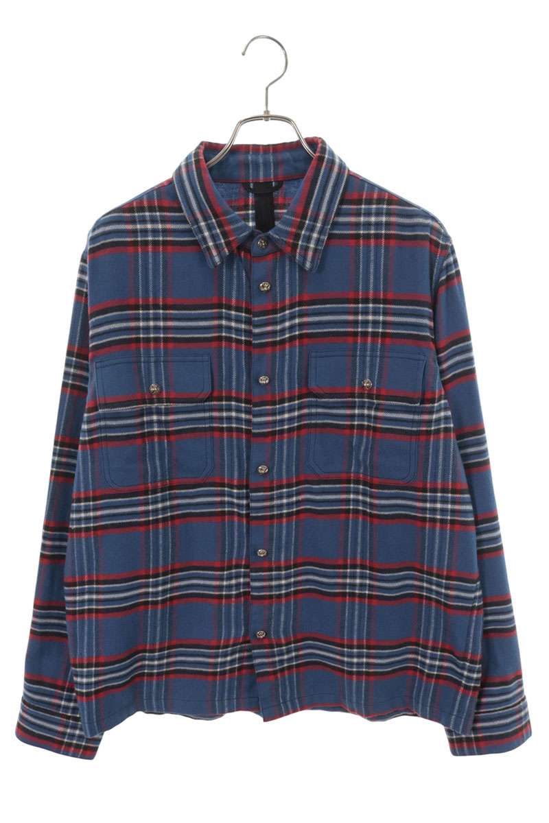 Chrome Hearts WORK DOG Cross Button Shirt Multi Size L