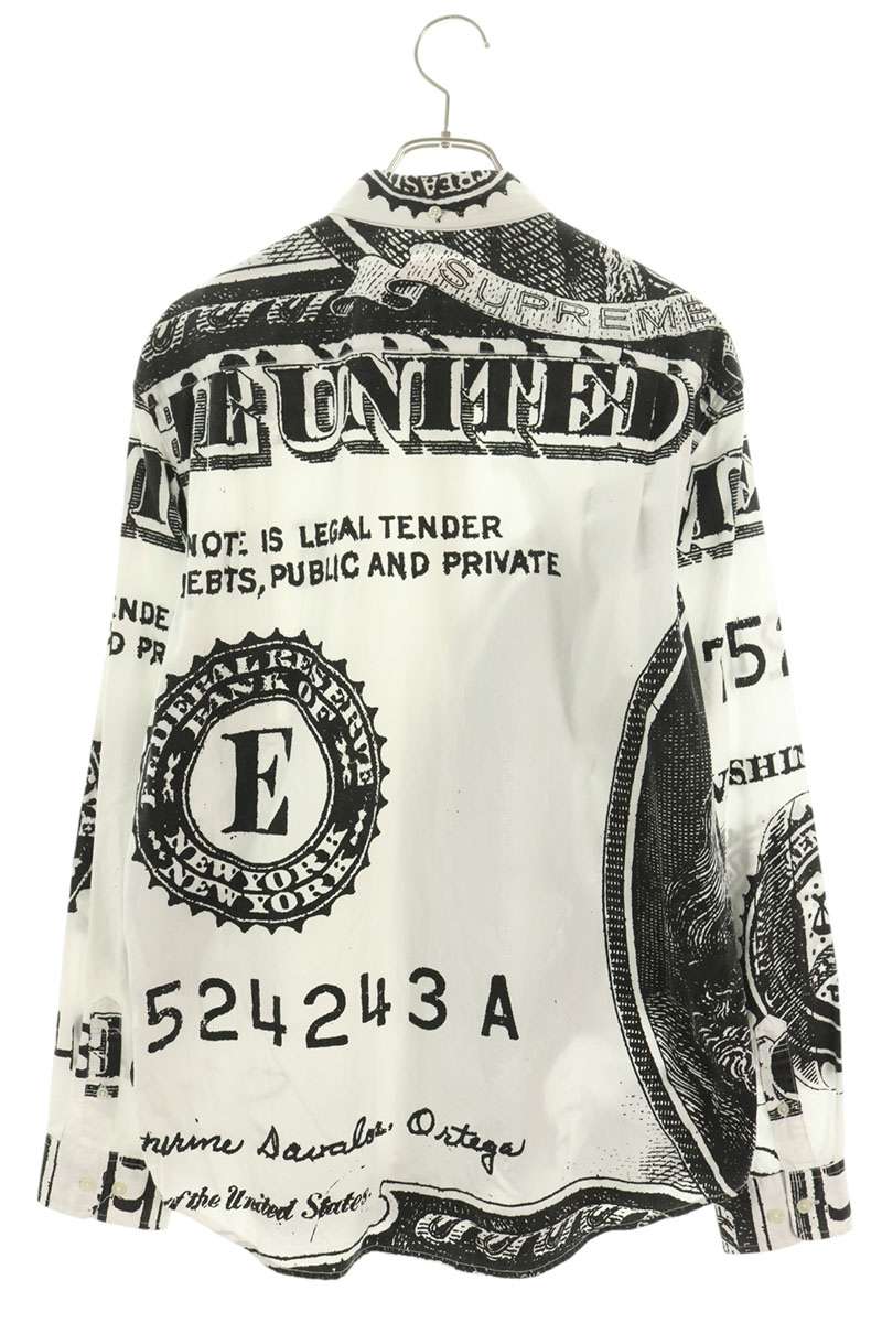 SUPREME 13AW Franklin Cotton Long Sleeve Shirt Multi Size L