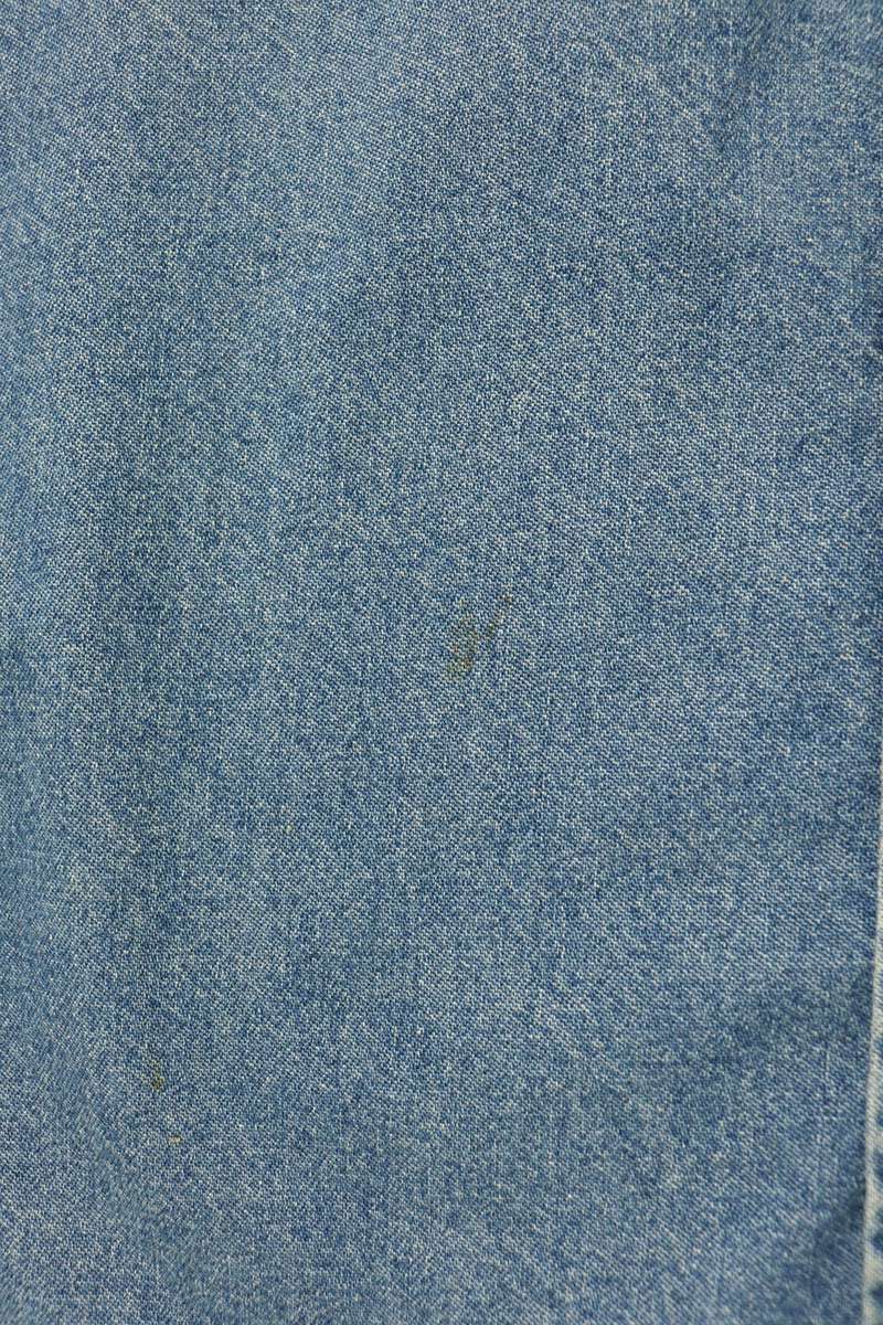 BALENCIAGA Logo Embroidered Denim Long Shirt Indigo Size 38