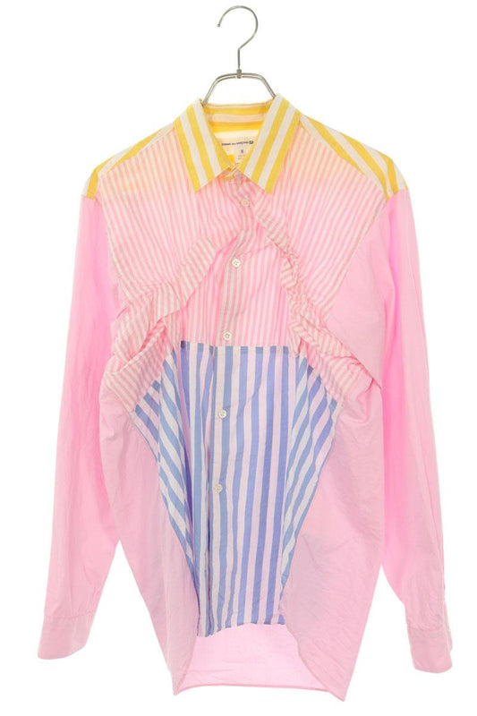 COMME des GARCONS SHIRT Stripe Gathered Shirt Multi Size M