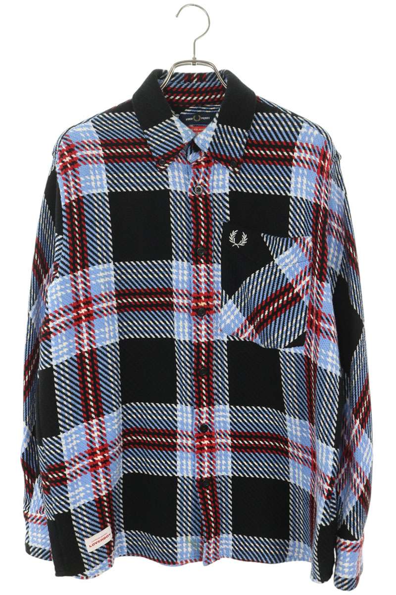 FRED PERRY x CHARLES JEFFREY LOVERBOY Plaid Long Shirt Multi Size S