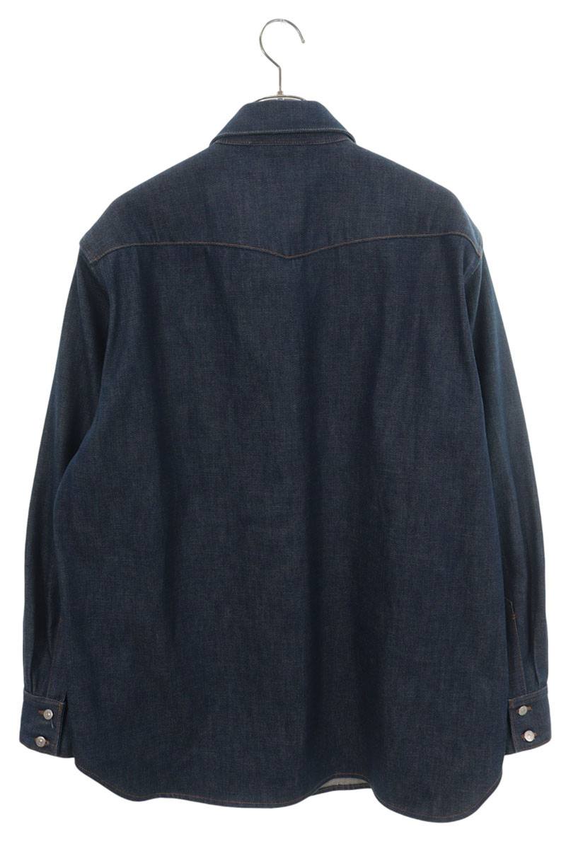 ACNE STUDIOS Western Denim Long Sleeve Shirt Blue Size 48