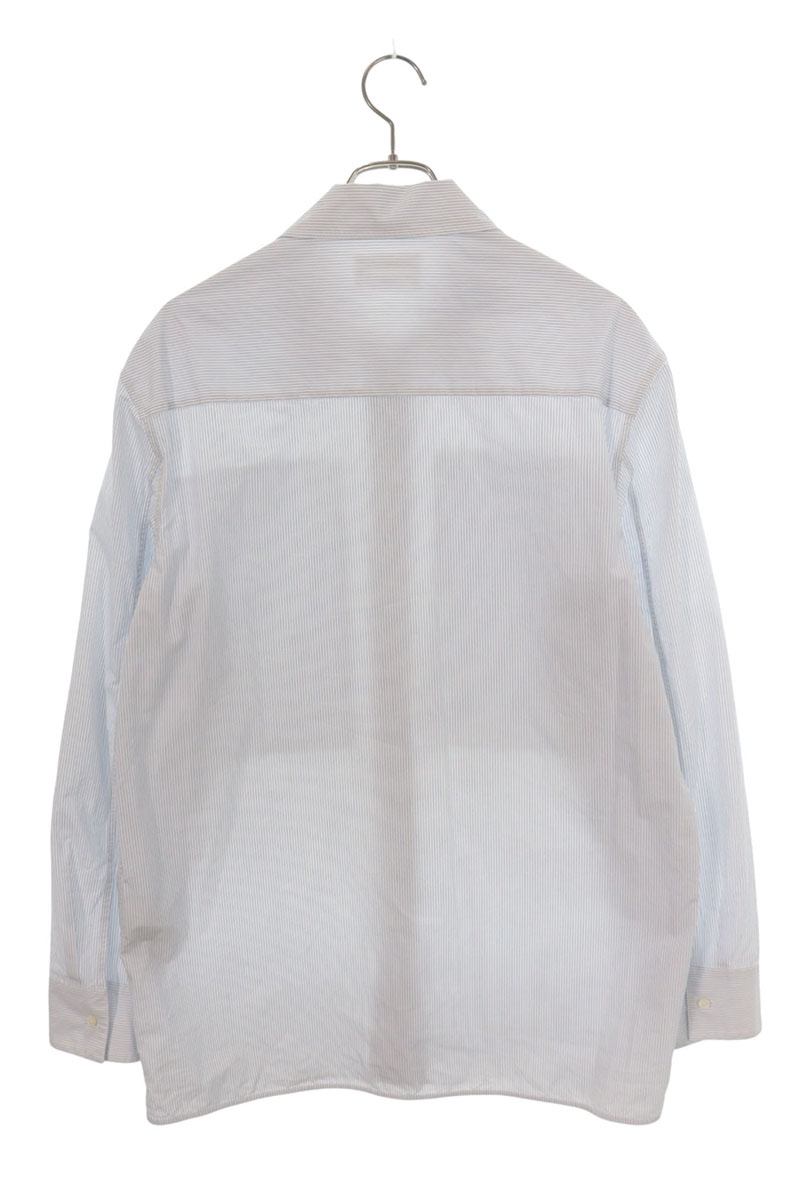 JILSANDER J24DL0104 Stripe Pocket Long Sleeve Shirt Size 39