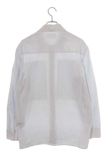 JILSANDER J24DL0104 Stripe Pocket Long Sleeve Shirt Size 39