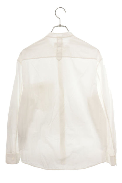 JILSANDER Stand Collar Long Sleeve Shirt White Size 39