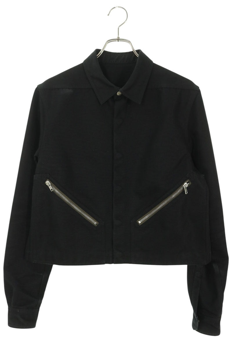 Rick Owens 26SS Tour Alice Zip Long Shirt Black Size 46