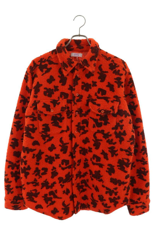 ERL Orange Camouflage Long Sleeve Shirt Size XL