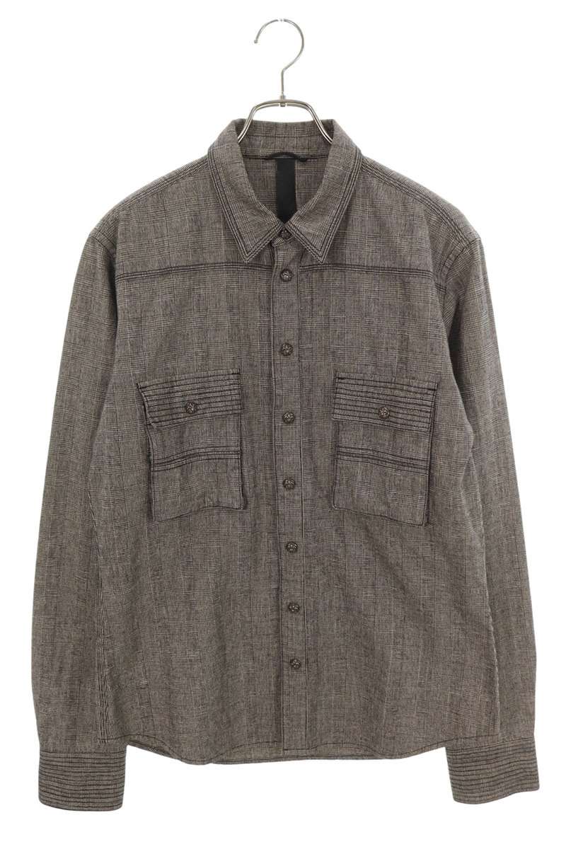 Chrome Hearts BS Fleur Patch Hickory Denim Shirt Size M