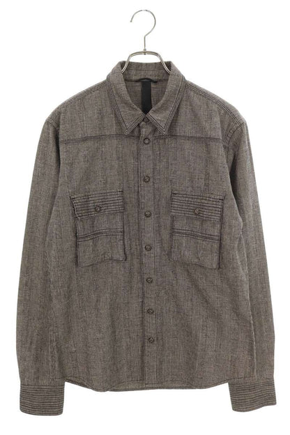 Chrome Hearts BS Fleur Patch Hickory Denim Shirt Size M