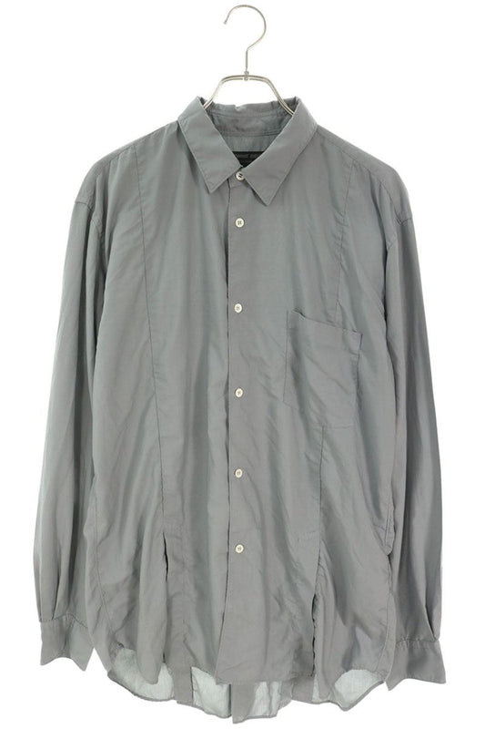 COMME des GARCONS HOMME DEUX Polyester Long Sleeve Shirt Gray Size L