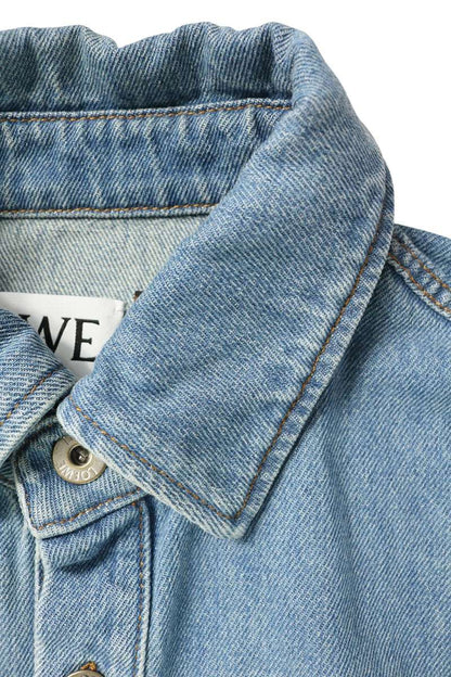 LOEWE 22SS Sea Graphic Denim Shirt Size 46