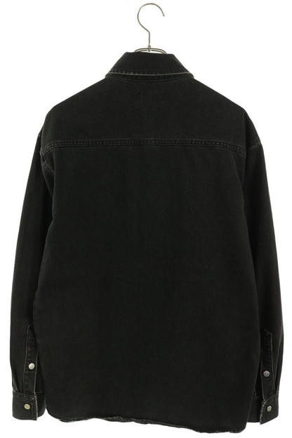RAF SIMONS 19AW Logo Patch Slim Fit Denim Shirt Size S