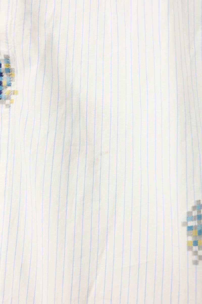 LOUISVUITTON 21AW Print Stripe Cotton Shirt Size S