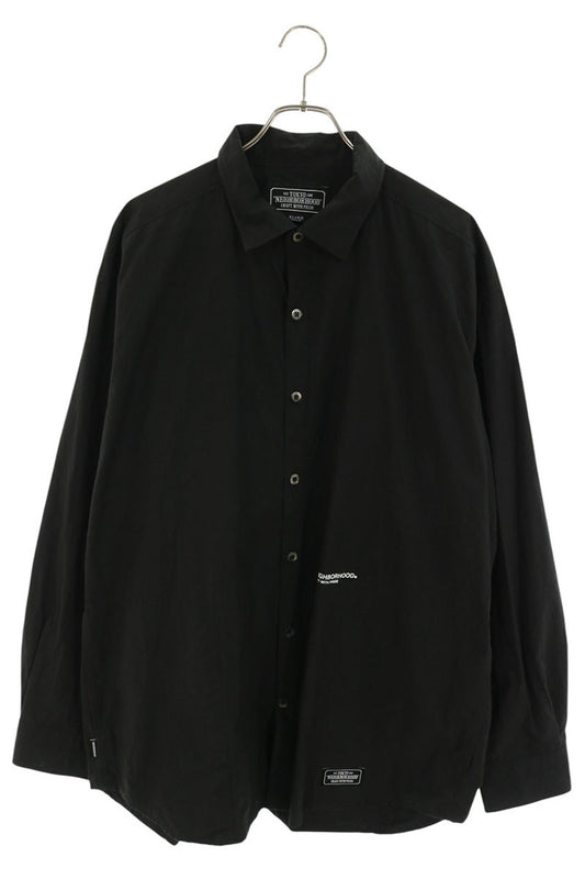 NEIGHBORHOOD Logo Print Long Sleeve Shirt Black Size XL