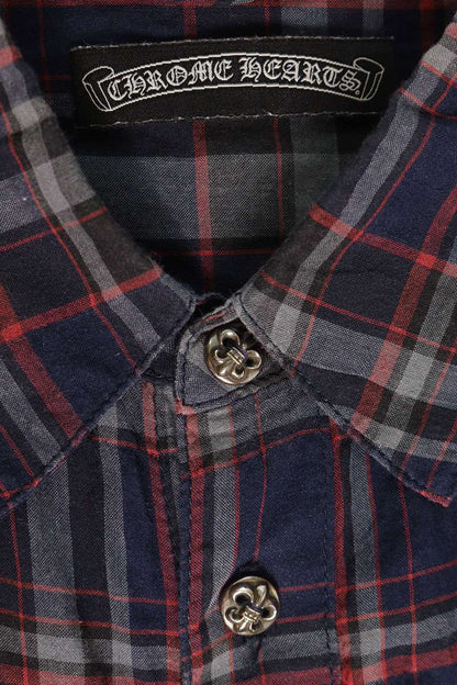 Chrome Hearts GAUZE SHIRT BS Flare Button Long Sleeve Size M