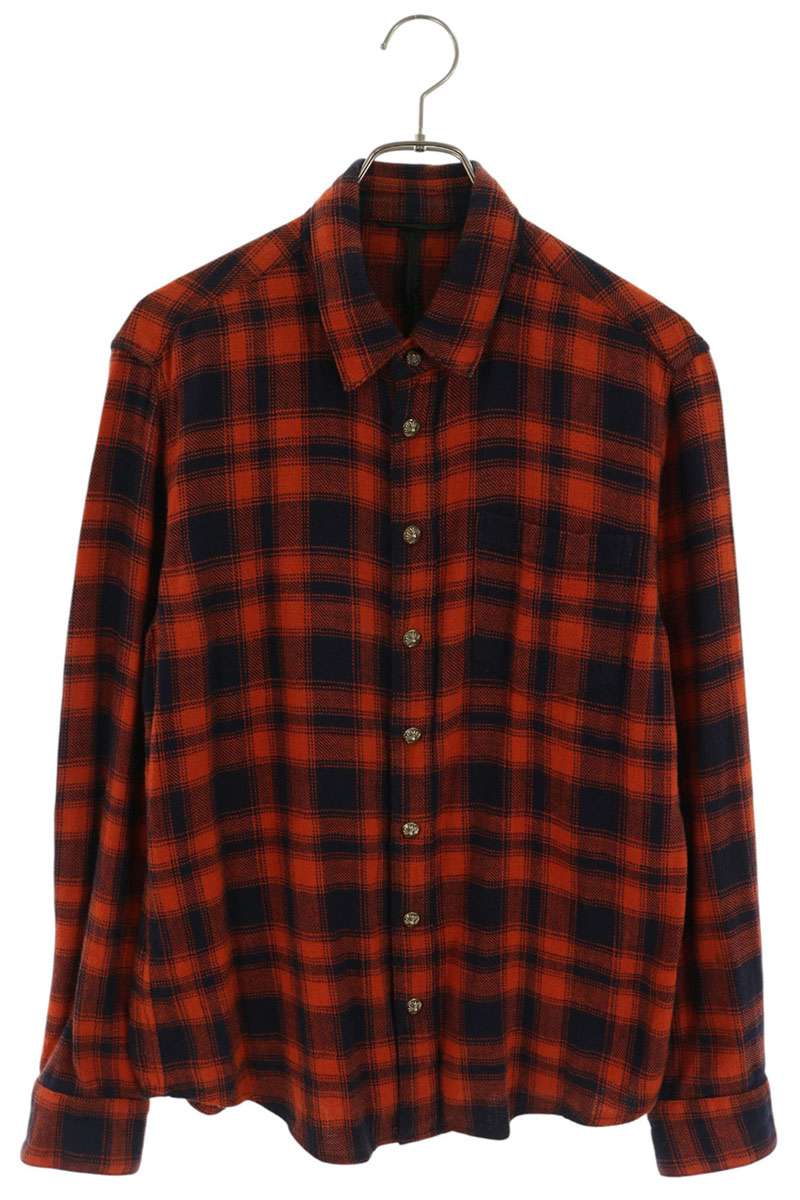Chrome Hearts LOOSEENDS Long Sleeve CHECK Cross Shirt Multi Size M