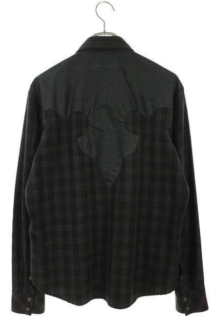 Chrome Hearts Western Button Large Cross Long Sleeve Shirt Size S