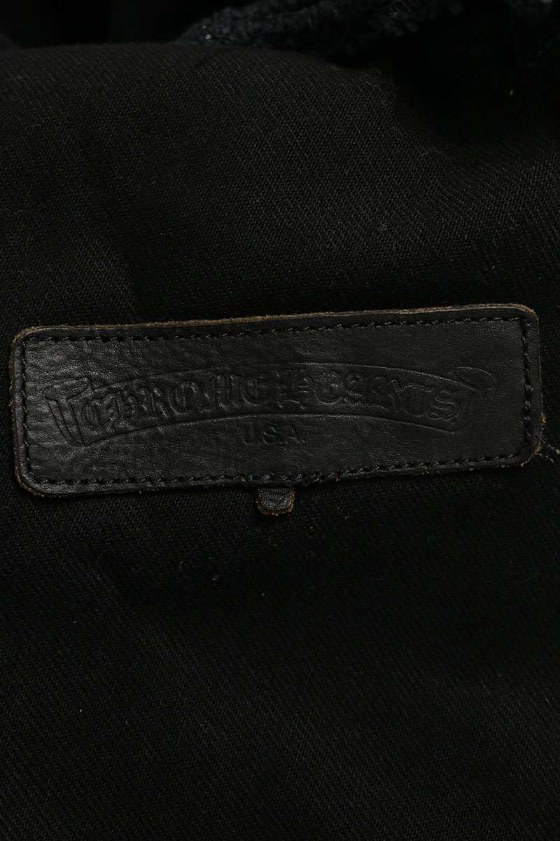 Chrome Hearts DENIM WESTERN Cross Ball Shirt Black Size S