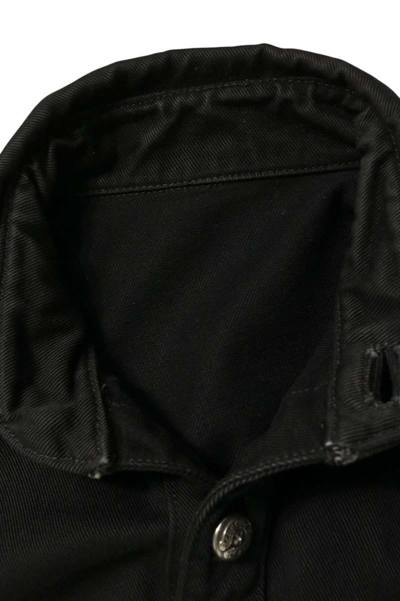 Chrome Hearts DENIM WESTERN Cross Ball Shirt Black Size S