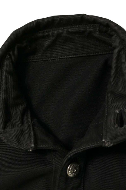 Chrome Hearts DENIM WESTERN Cross Ball Shirt Black Size S