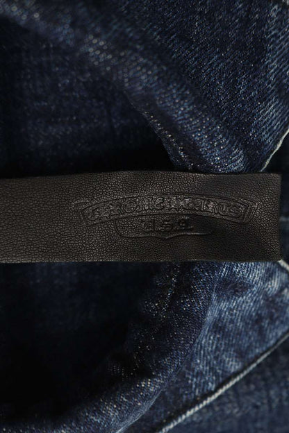 Chrome Hearts LOOSEENDS FBRC Denim Cross Shirt Indigo Size M