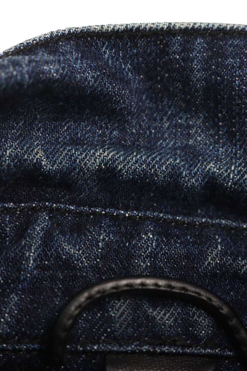 Chrome Hearts LOOSEENDS FBRC Denim Cross Shirt Indigo Size M