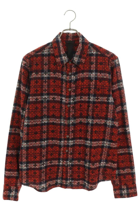 Chrome Hearts LOOSEENDS Long Sleeve Cross Patch Long Sleeve Shirt Size M