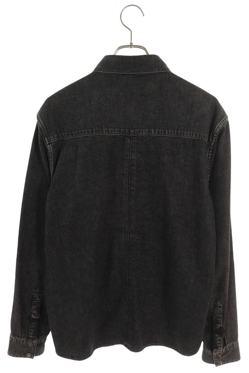 Chrome Hearts LOOSEENDS Denim Long Sleeve Cross Patch Shirt Size L