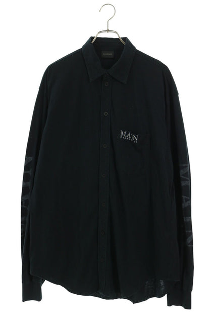 BALENCIAGA Main Character Distressed Sleeve Shirt Size L