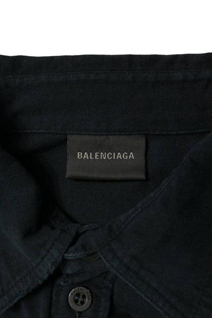 BALENCIAGA Main Character Distressed Sleeve Shirt Size L
