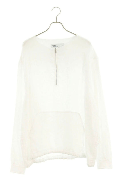 UNTRACE 26SS Linen Half Zip Pullover Shirt White Size 2