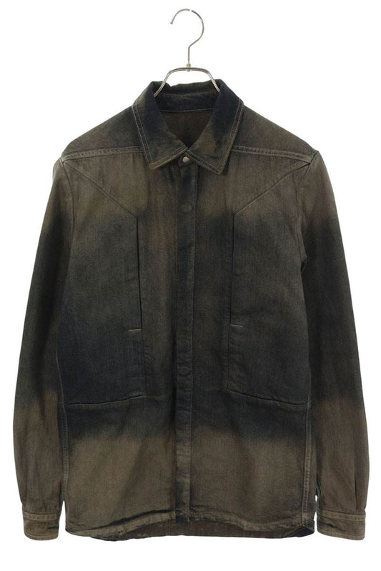 DRKSHDW RU02E1237-DKDEG Fog Pocket Long Sleeve Shirt Gray Size 46